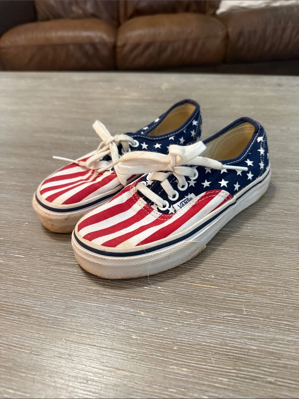 Vans Kids Stars & Stripes Canvas Sneakers - Red, White & Blue